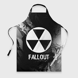 Фартук кулинарный Fallout glitch на темном фоне, цвет: 3D-принт