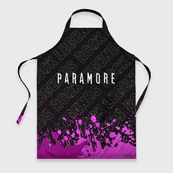 Фартук кулинарный Paramore rock legends посередине, цвет: 3D-принт