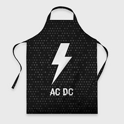 Фартук кулинарный AC DC glitch на темном фоне, цвет: 3D-принт