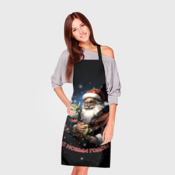 Фартук кулинарный Дед мороз с драконом, цвет: 3D-принт — фото 2