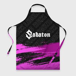 Фартук кулинарный Sabaton rock legends посередине, цвет: 3D-принт
