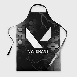 Фартук кулинарный Valorant glitch на темном фоне, цвет: 3D-принт