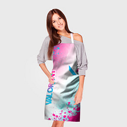 Фартук кулинарный Valorant neon gradient style вертикально, цвет: 3D-принт — фото 2