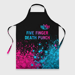 Фартук Five Finger Death Punch - neon gradient посередине