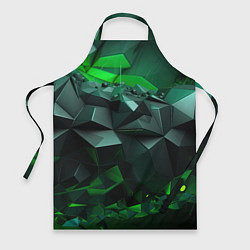 Фартук кулинарный Зеленый океан абстракции, цвет: 3D-принт