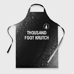 Фартук кулинарный Thousand Foot Krutch glitch на темном фоне посеред, цвет: 3D-принт