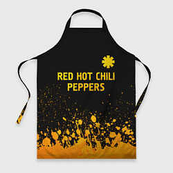 Фартук Red Hot Chili Peppers - gold gradient посередине