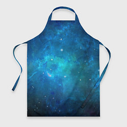 Фартук кулинарный Голубой космос, цвет: 3D-принт
