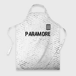 Фартук Paramore glitch на светлом фоне посередине