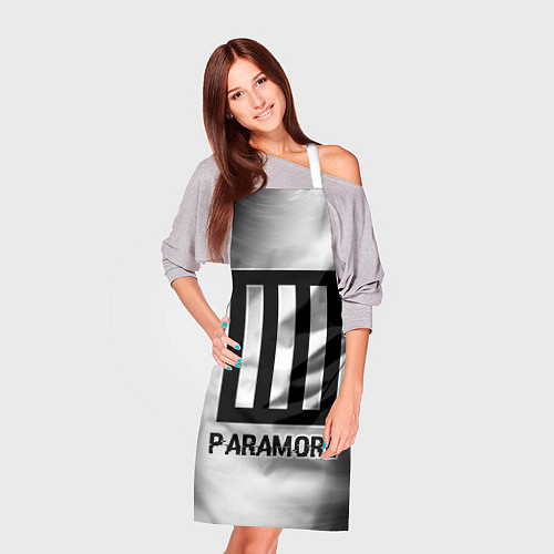 Фартук Paramore glitch на светлом фоне / 3D-принт – фото 3