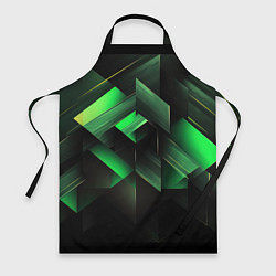 Фартук Асимметричный узор зелени