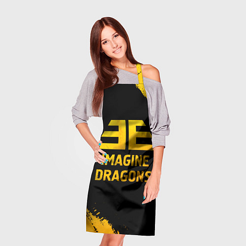 Фартук Imagine Dragons - gold gradient / 3D-принт – фото 3