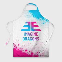 Фартук кулинарный Imagine Dragons neon gradient style, цвет: 3D-принт