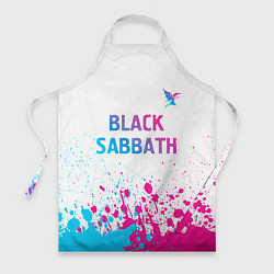 Фартук Black Sabbath neon gradient style посередине