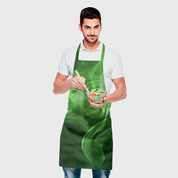 Фартук кулинарный Зеленый дым, цвет: 3D-принт — фото 2
