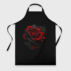 Фартук кулинарный Алая роза, цвет: 3D-принт