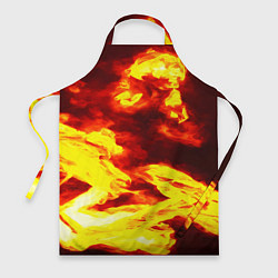 Фартук кулинарный Огненное безумие, цвет: 3D-принт