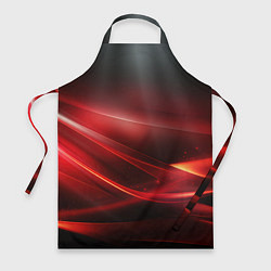 Фартук кулинарный Red black abstract, цвет: 3D-принт