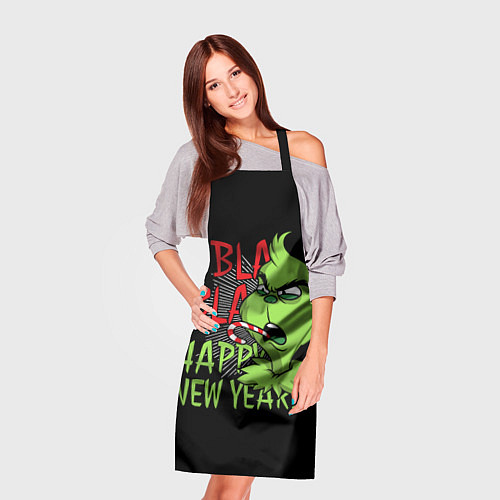 Фартук Grinch - happy New Year / 3D-принт – фото 3