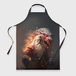 Фартук кулинарный Дед Мороз и символ года, цвет: 3D-принт