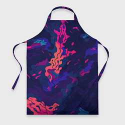 Фартук кулинарный Яркая абстракция в стиле камуфляжа, цвет: 3D-принт