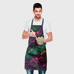 Фартук кулинарный Яркая абстракция в стиле камуфляжа, цвет: 3D-принт — фото 2