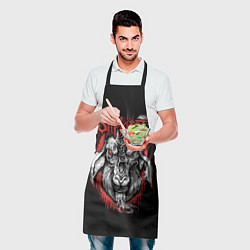 Фартук кулинарный Slipknot - козёл, цвет: 3D-принт — фото 2
