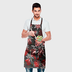 Фартук кулинарный Рождественские снежинки, цвет: 3D-принт — фото 2