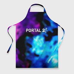Фартук кулинарный Portal неоновый градиент, цвет: 3D-принт