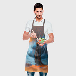 Фартук кулинарный Бродячий футуристичный рыцарь, цвет: 3D-принт — фото 2