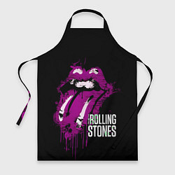 Фартук кулинарный The Rolling Stones - lips, цвет: 3D-принт