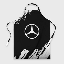 Фартук кулинарный Mercedes benz краски спорт, цвет: 3D-принт