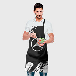 Фартук кулинарный Mercedes benz краски спорт, цвет: 3D-принт — фото 2