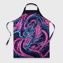 Фартук кулинарный Neon Japanese dragon - irezumi, цвет: 3D-принт