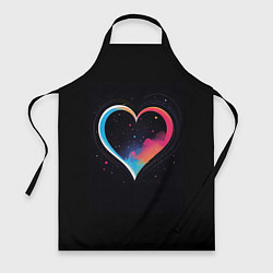 Фартук кулинарный Сердце в облаках, цвет: 3D-принт