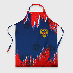 Фартук кулинарный Россия спорт краски текстура, цвет: 3D-принт