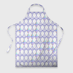 Фартук кулинарный Криптовалюта Ethereum на белом, цвет: 3D-принт