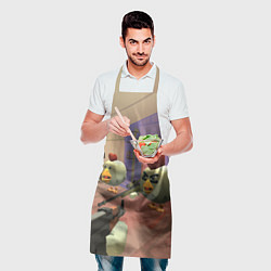 Фартук кулинарный Чикен ган - скрин, цвет: 3D-принт — фото 2