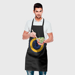 Фартук кулинарный Биткоин лого криптовалюта, цвет: 3D-принт — фото 2