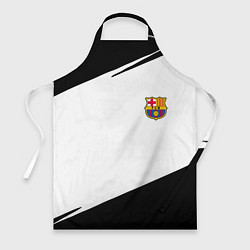 Фартук кулинарный Barcelona краски чёрные спорт, цвет: 3D-принт