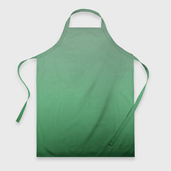 Фартук кулинарный Градиент приглушённый зелёный, цвет: 3D-принт