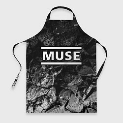 Фартук кулинарный Muse black graphite, цвет: 3D-принт