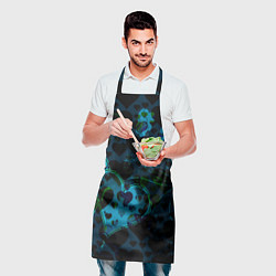 Фартук кулинарный Сердечки узоры, цвет: 3D-принт — фото 2
