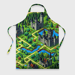 Фартук кулинарный Heroes of Might and Magic - pixel map, цвет: 3D-принт