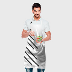 Фартук кулинарный Juventus sport geometry, цвет: 3D-принт — фото 2