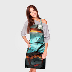 Фартук кулинарный Абстрактные камни разломленные, цвет: 3D-принт — фото 2