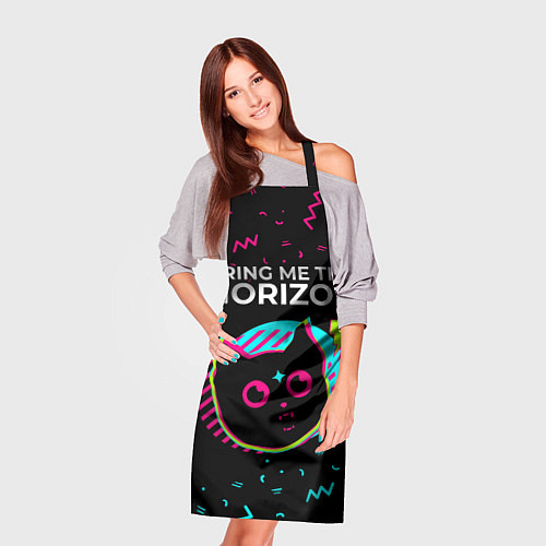 Фартук Bring Me the Horizon - rock star cat / 3D-принт – фото 3