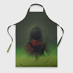 Фартук кулинарный Lethal Company: Green Fog, цвет: 3D-принт
