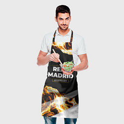 Фартук кулинарный Real Madrid legendary sport fire, цвет: 3D-принт — фото 2