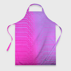 Фартук кулинарный Розовые градиентные линии, цвет: 3D-принт